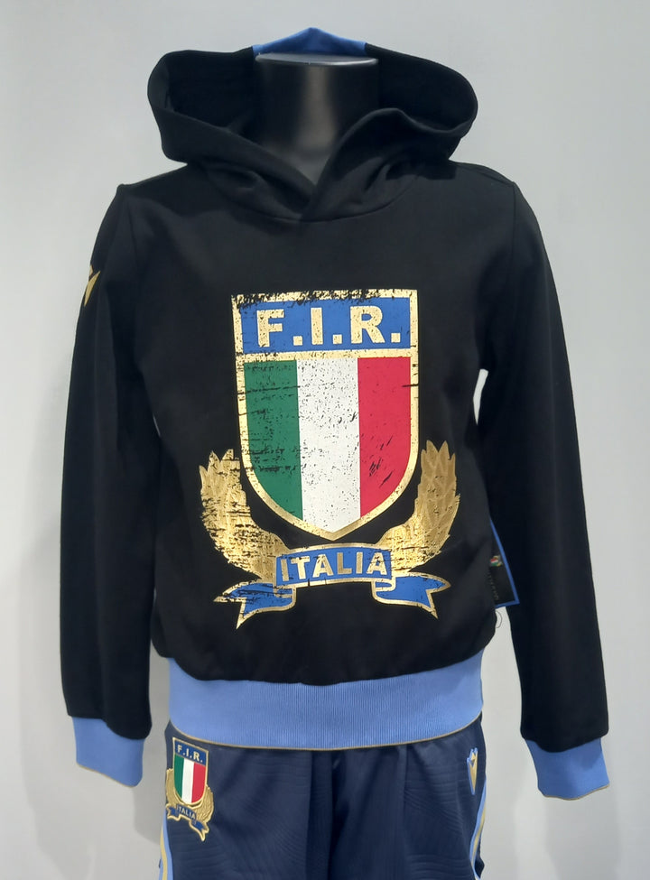 Felpa nera FIR ITALIA ss25/26 JUNIOR